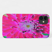 Dramatische Crimson Red en Pink Dahlia Flower Case-Mate iPhone Case (Achterkant (horizontaal))