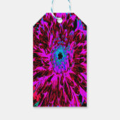 Dramatische Crimson Red, Paars en Black Dahlia Cadeaulabel (Achterkant)