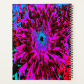 Dramatische Crimson Red, Paars en Black Dahlia Planner (Achterkant)