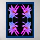 Dramatische Daisy Flower Abstract getint Poster (Voorkant)