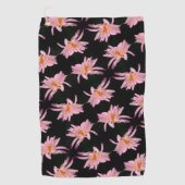 Dramatische Daisy Flower Pattern Golfhanddoek (Voorkant)