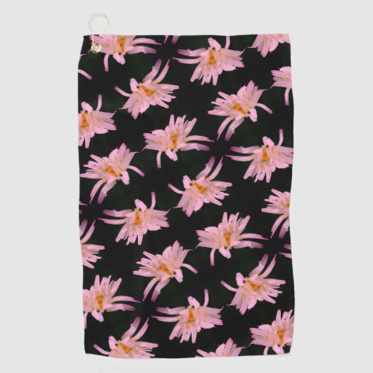 Dramatische Daisy Flower Pattern Golfhanddoek (Voorkant)