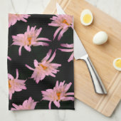 Dramatische Daisy Flower Pattern Theedoek (Quarter Fold)