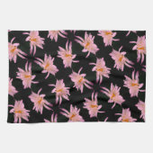 Dramatische Daisy Flower Pattern Theedoek (Horizontaal)