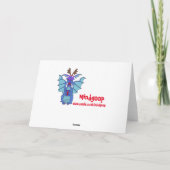 Dramatische Draak en de Kerstkaart van het Rendier Feestdagen Kaart (Achterkant)