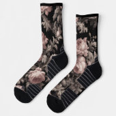 Dramatische Dusty Roos & Black Toile Crew Sokken - (Links)