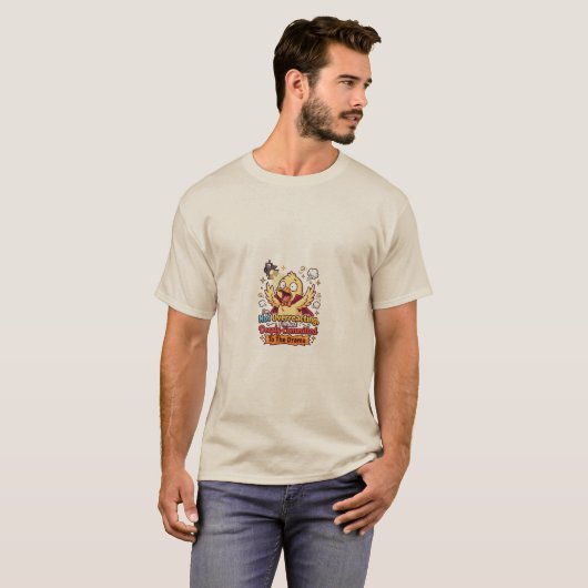 Dramatische Eend Grappig Sarcasme T-Shirt (Voorkant volledig)