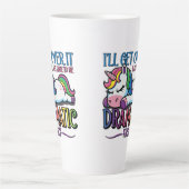 Dramatische Eenhoorn Latte Mok (Voorkant)