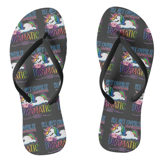 Dramatische Eenhoorn Teenslippers (Voetbed)