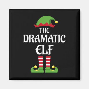 Dramatische Elf Family Matching Group Kerstmis Magneet