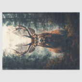 Dramatische Elk in de Bossen Decoupage Tissuepapier (Voorkant)