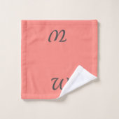 Dramatische en Feminine, koraalroze en kant Bad Handdoek (Wasdoekje)