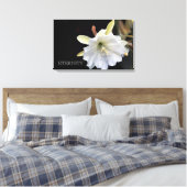 Dramatische epiphyllum-bloem op doek canvas afdruk (Insitu (Slaapkamer))