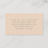 Dramatische Floral Dutch schilderend Geomtetrisch Visitekaartje (Achterkant)