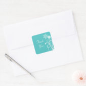 Dramatische Floral Swirls Dank je Stickers (Envelop)