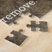 Dramatische foto van de Amerikaanse kale adelaar Legpuzzel (Zijkant)