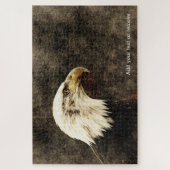 Dramatische foto van de Amerikaanse kale adelaar Legpuzzel (Verticaal)