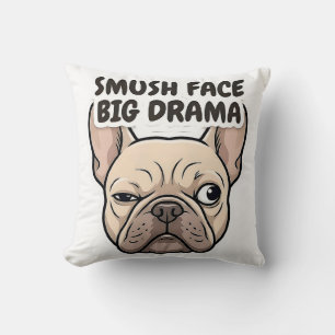 Dramatische Franse Bulldog Worpkussen Kussen