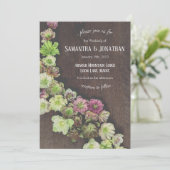 DRAMATISCHE Garden Hellebore Weddenschap-uitnodigi Kaart (Staand voorkant)