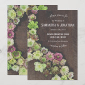 DRAMATISCHE Garden Hellebore Weddenschap-uitnodigi Kaart (Voorkant / Achterkant)