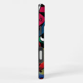 Dramatische gedurfde kleuren Modern Fun Abstract D iPhone Hoesje (Rechterkant)