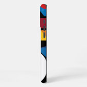 Dramatische gedurfde kleuren Modern Geometrisch Ab iPhone Hoesje (Linkerkant)