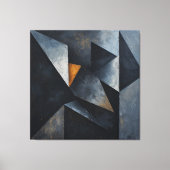Dramatische geometrische compositie canvas afdruk (Voorkant)
