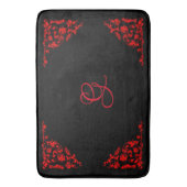 Dramatische Gothic gepersonaliseerd Badmat (Voorkant Verticaal)