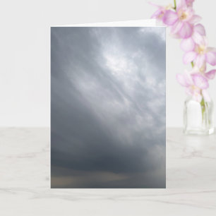 Dramatische Grijze Stormachtige Lucht Kunst Kaart