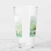 Dramatische handgeschilderde Gouldian Finch Bird Glas (Rechts)