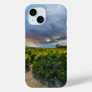 Dramatische hemel bij zonsondergang bij Point Dume iPhone 15 Case