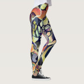 Dramatische Intricate Modern Abstrat Pattern Leggings (Rechts)