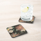 Dramatische  Japanse Chrysanthemum Bloemen Bier Onderzetter (Rechterzijde)