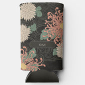 Dramatische Japanse Chrysanthemum Bloemen Seltzer Blikjeskoeler (Voorkant)