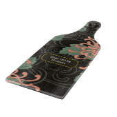 Dramatische  Japanse Chrysanthemum Bloemen Snijplank (Hoek)