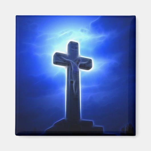 Dramatische Jezus Crucifixatie Magneet (Voorkant)