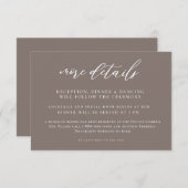 Dramatische kalligrafie Kaart bruiloft (Voorkant / Achterkant)