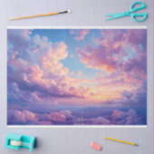 Dramatische kleurrijke pastelwolken Sky Decoupage Tissuepapier (Craft)
