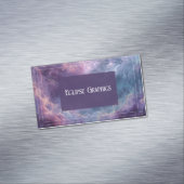 Dramatische kosmische wolkennevel magnetisch visitekaartje (Voorbeeld)