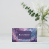 Dramatische kosmische wolkennevel visitekaartje (Staand voorkant)