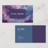 Dramatische kosmische wolkennevel visitekaartje (Voorkant / Achterkant)