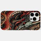 Dramatische Krachtige Rode Draak Case-Mate iPhone Case (Achterkant (horizontaal))