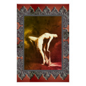 Dramatische kunst Poster met  danser (Voorkant)