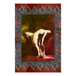 Dramatische kunst Poster met  danser