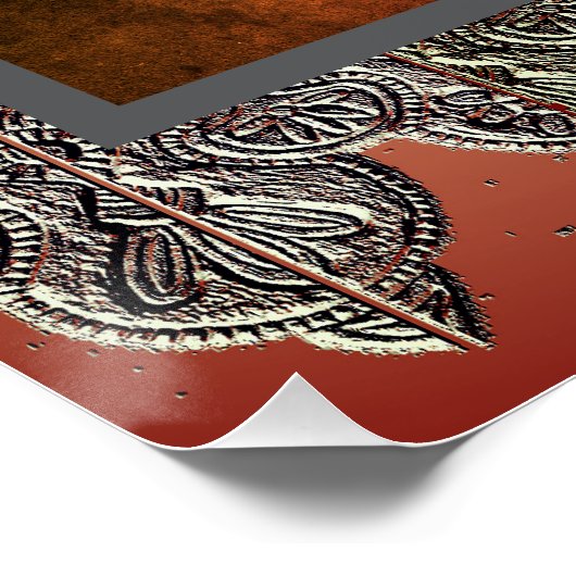 Dramatische kunst Poster met  danser (Hoek)