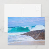 Dramatische kust reusachtige golven kliffen oceaan briefkaart (Voorkant / Achterkant)