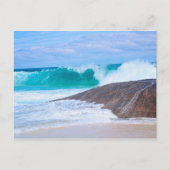 Dramatische kust reusachtige golven kliffen oceaan briefkaart (Voorkant)