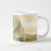 Dramatische Leeuwin Safari Natuur Kunst Grote Koffiekop (Rechts)