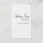 Dramatische lips Makeup Artist | ceremonie Visitekaartje (Achterkant)