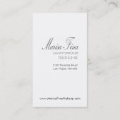 Dramatische Lips Makeup Artistisch Visitekaartje (Achterkant)